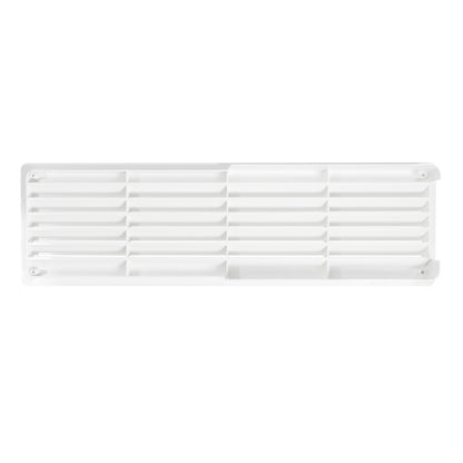 White Rectangle Louvre Door Vent, 90mm x 445mm