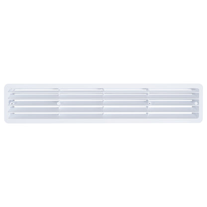 White Rectangle Louvre Door Vent, 70mm x 450mm