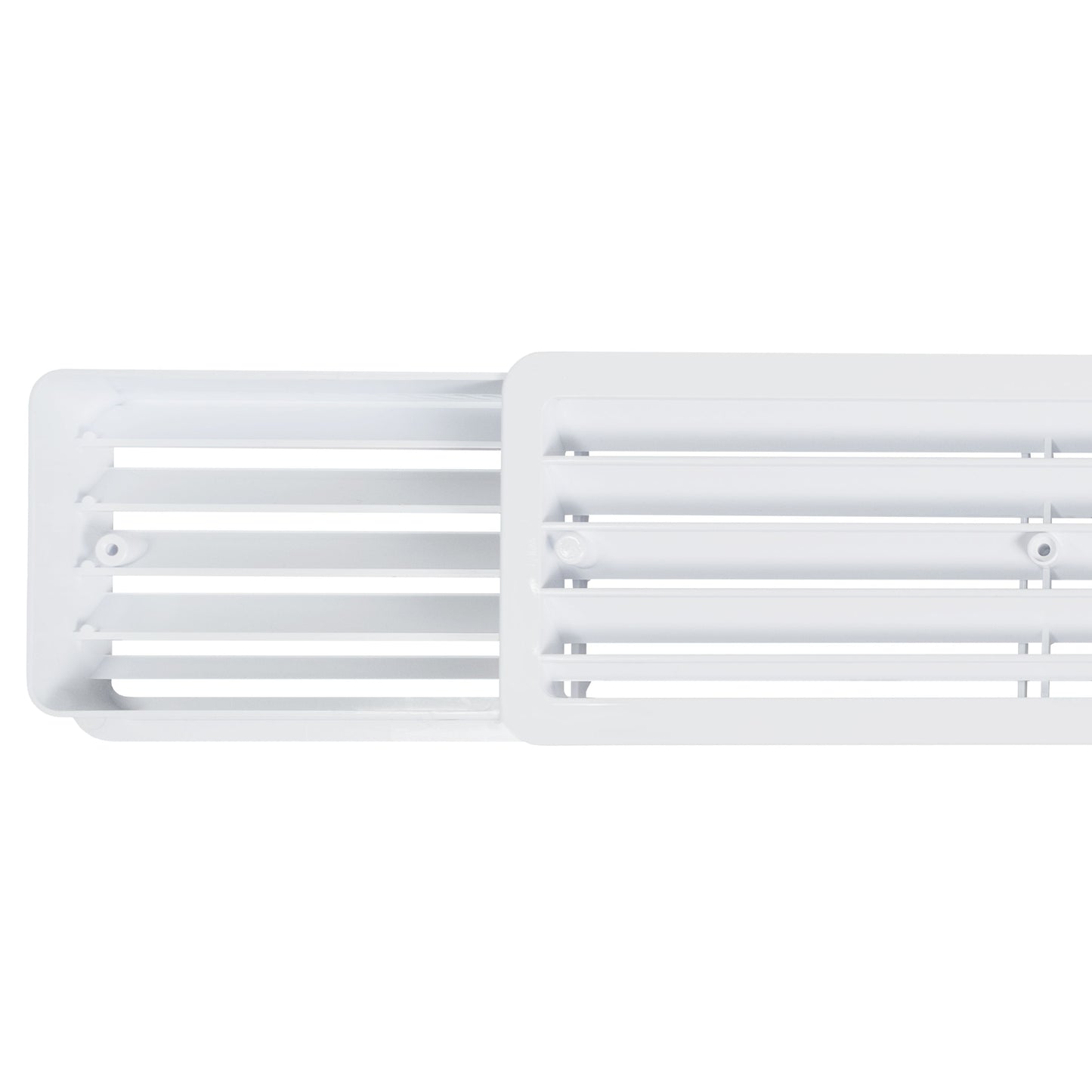 White Rectangle Louvre Door Vent, 70mm x 450mm