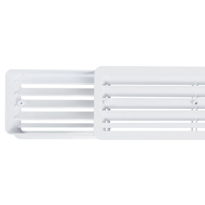 White Rectangle Louvre Door Vent, 70mm x 450mm