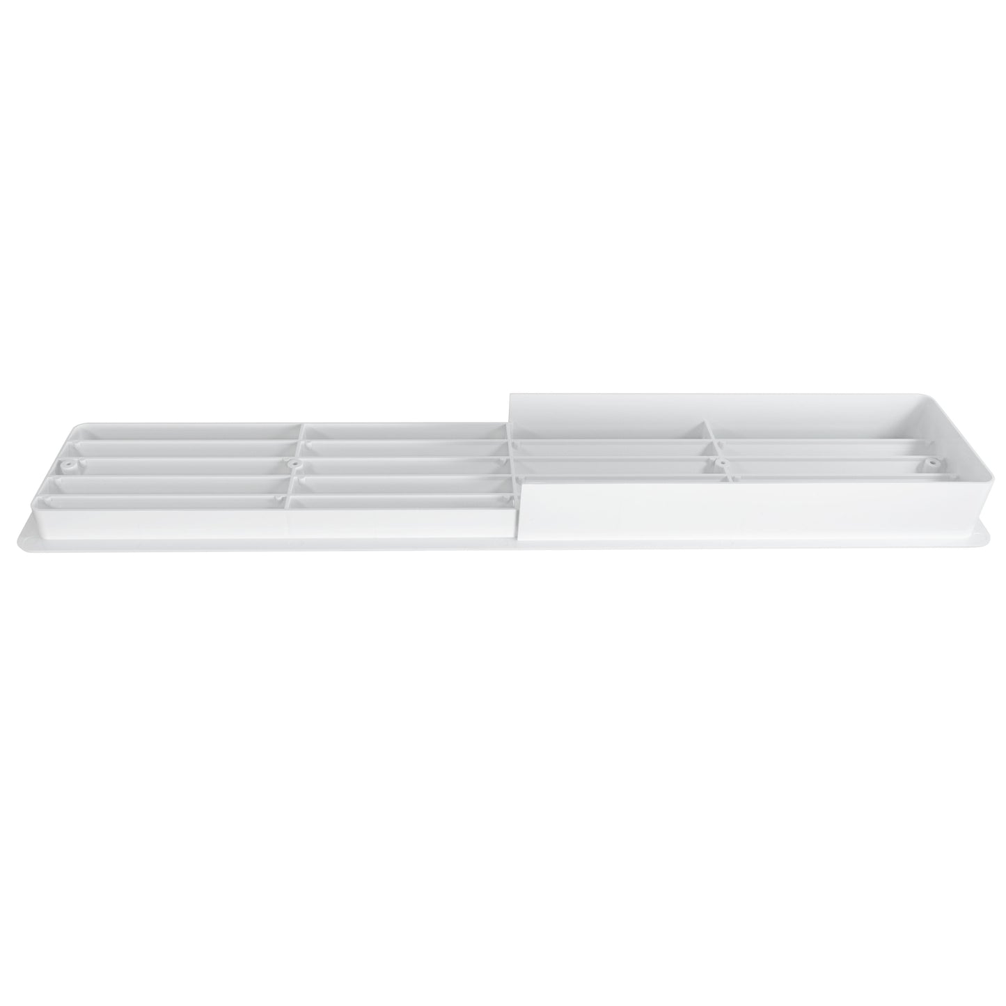 White Rectangle Louvre Door Vent, 70mm x 450mm