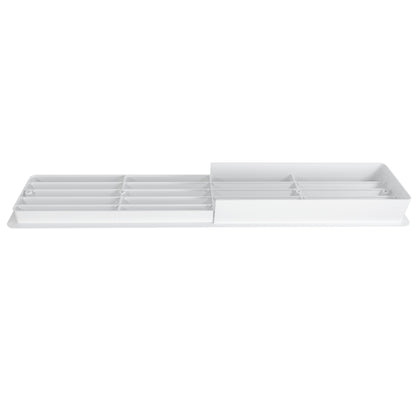 White Rectangle Louvre Door Vent, 70mm x 450mm