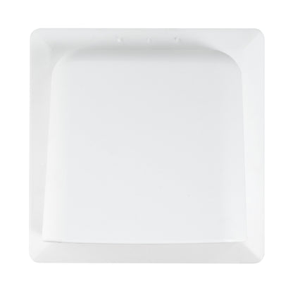 White External Louvre Vent with Hood, 100mm x 100mm
