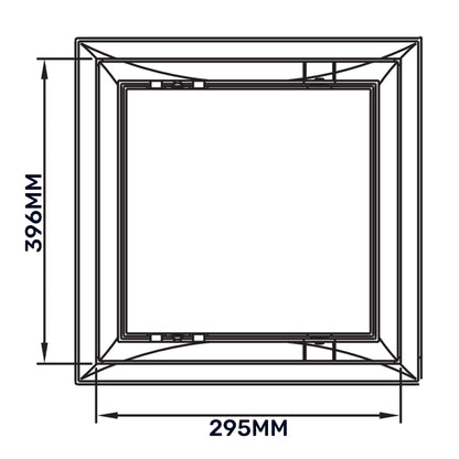 White Access Panel Service Door, 300mm x 400mm