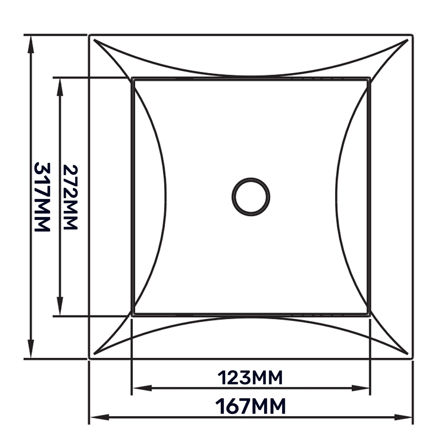 White Access Panel Service Door, 150mm x 300mm