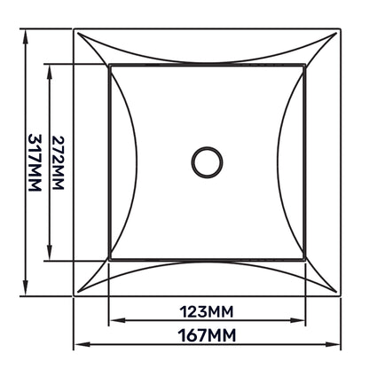 White Access Panel Service Door, 150mm x 300mm