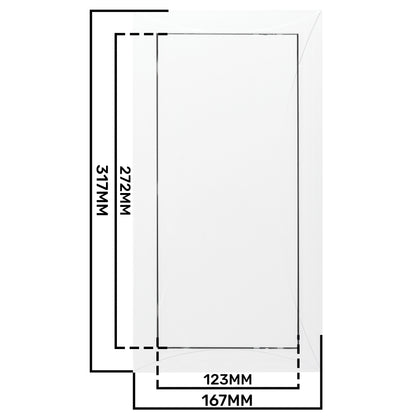 White Access Panel Service Door, 150mm x 300mm