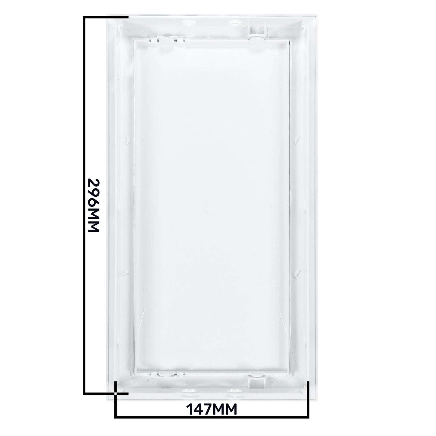 White Access Panel Service Door, 150mm x 300mm