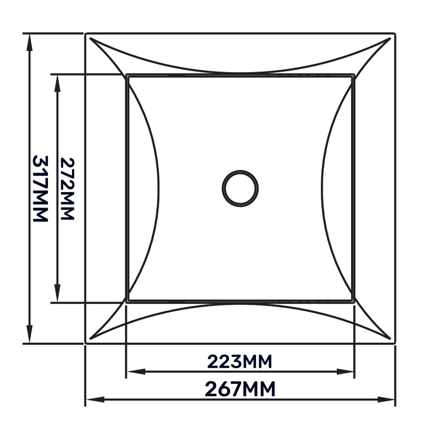 White Access Panel Service Door, 250mm x 300mm