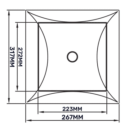 White Access Panel Service Door, 250mm x 300mm