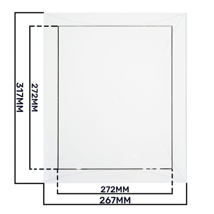 White Access Panel Service Door, 250mm x 300mm