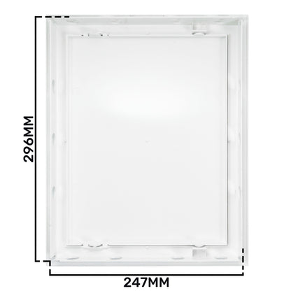 White Access Panel Service Door, 250mm x 300mm