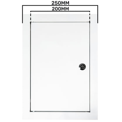 Lockable White Access Panel Service Door, 200mm x 300mm