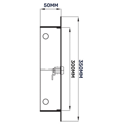 Lockable White Access Panel Service Door, 250mm x 300mm