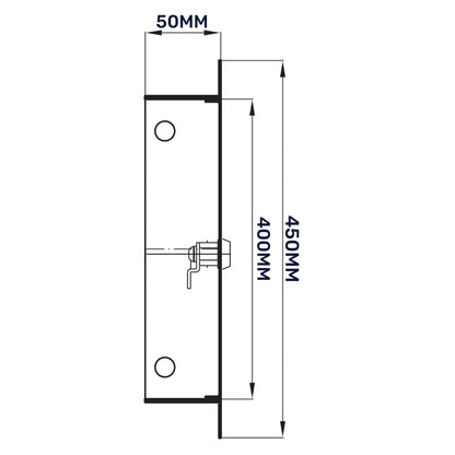 Lockable White Access Panel Service Door, 400mm x 400mm
