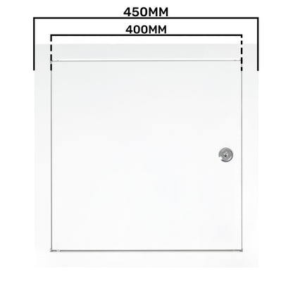 Lockable White Access Panel Service Door, 400mm x 400mm