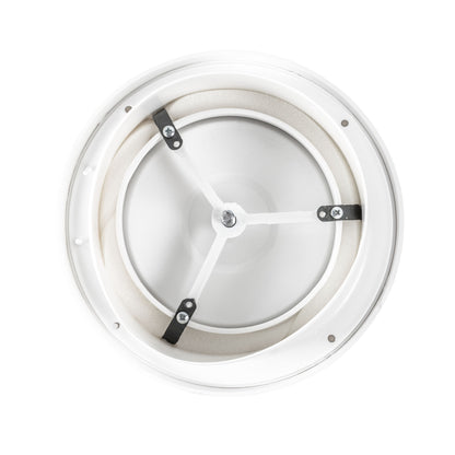 White Anemostat Intake Ceiling Valve, 125mm