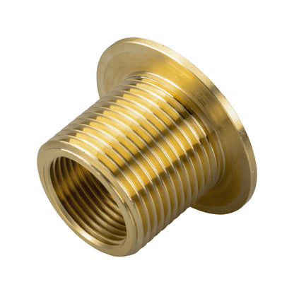 Brass Water Butt Tank Adapter, 3/4" BSPM to 1/2" BSPF