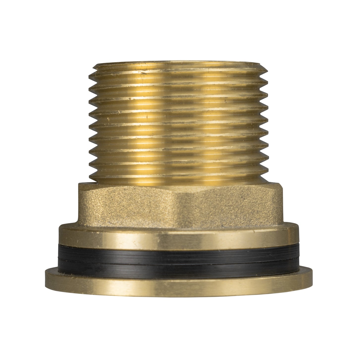 Brass Water Butt Tank Adapter, 3/4" BSPM to 1/2" BSPF