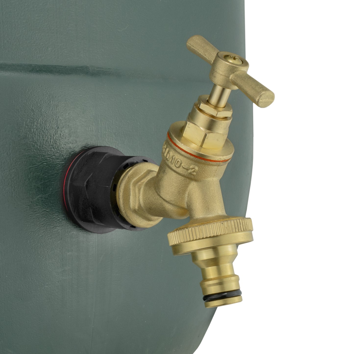 Water Butt Adapter + Quick Connect Brass Tap