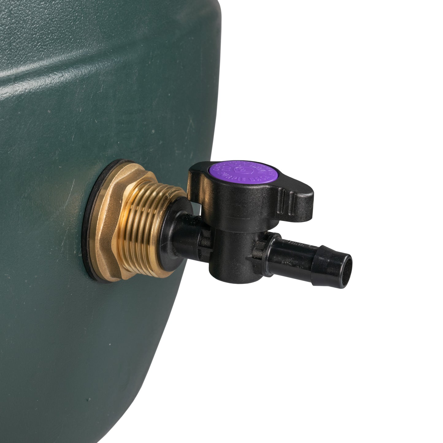 Brass Water Butt Adapter + 13mm Irrigation Valve