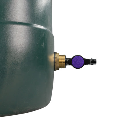 Brass Water Butt Adapter + 13mm Irrigation Valve