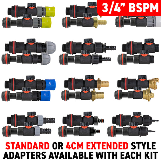 Water Butt Adapter + PVC Valve