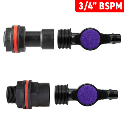 Water Butt Adapter & 13mm Irrigation Valve