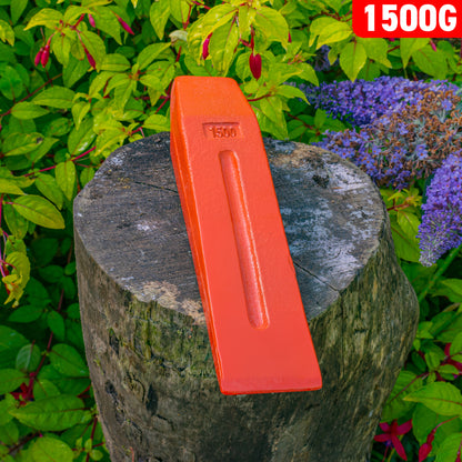 Red 1.5KG Wood Log Splitting Wedge