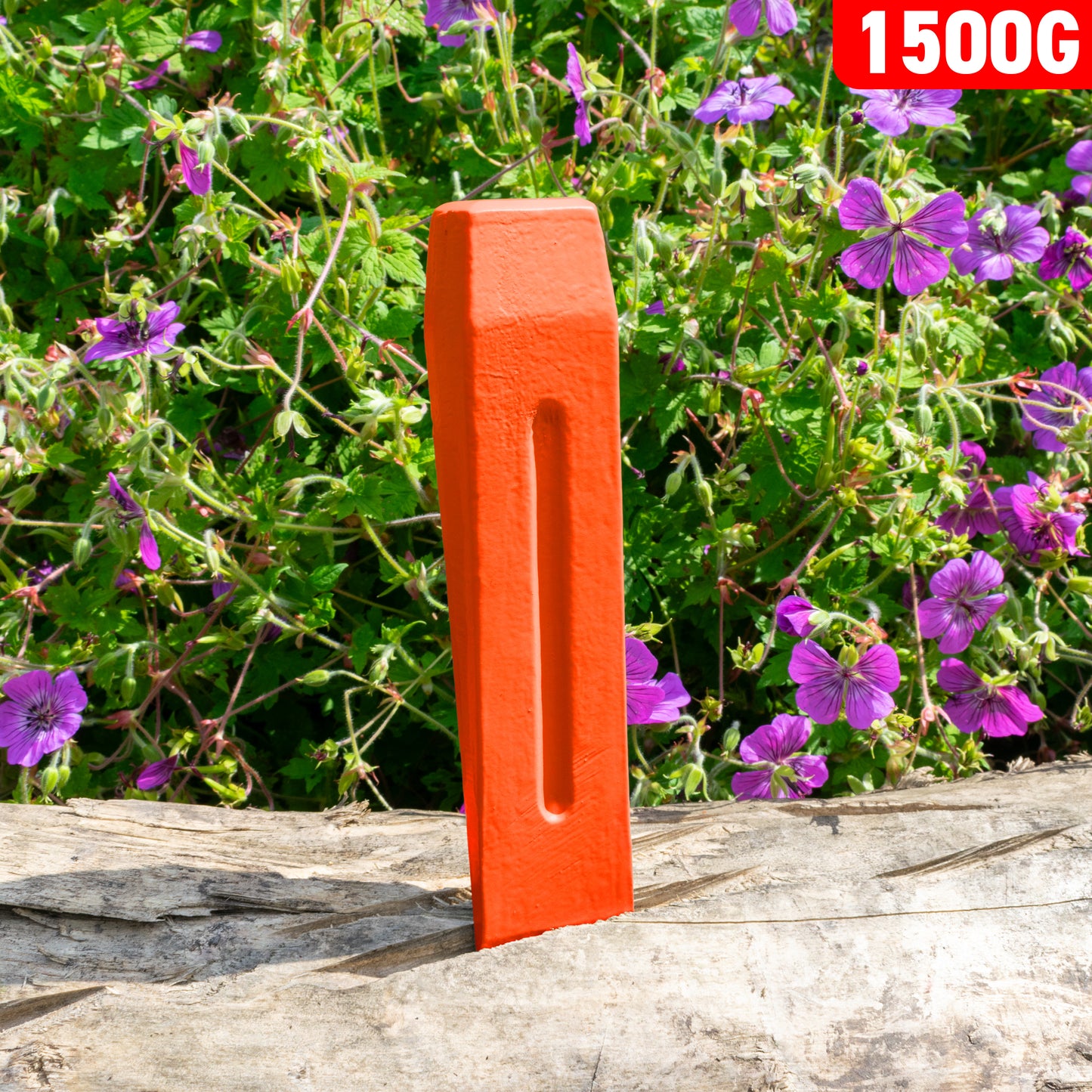 Red 1.5KG Wood Log Splitting Wedge