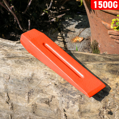 Red 1.5KG Wood Log Splitting Wedge