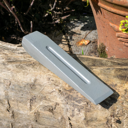 Grey Hardened Steel Wood Log Splitting Wedge