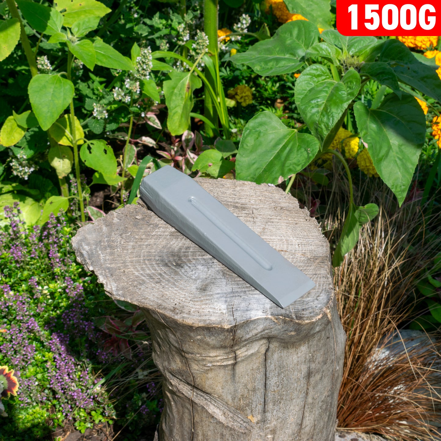 Grey 1.5KG Wood Log Splitting Wedge