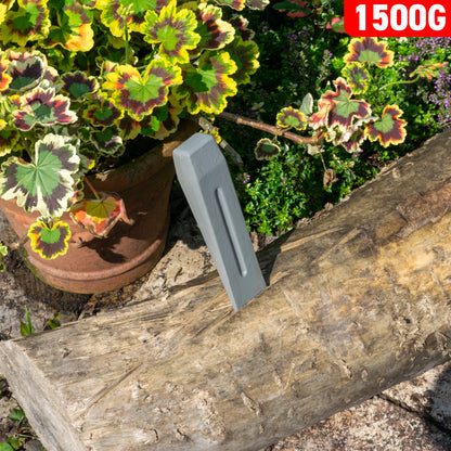 Grey 1.5KG Wood Log Splitting Wedge