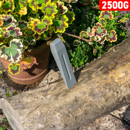 Grey 2.5KG Wood Log Splitting Wedge