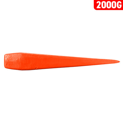 Red 2KG Wood Log Splitting Wedge