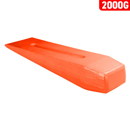 Red 2KG Wood Log Splitting Wedge