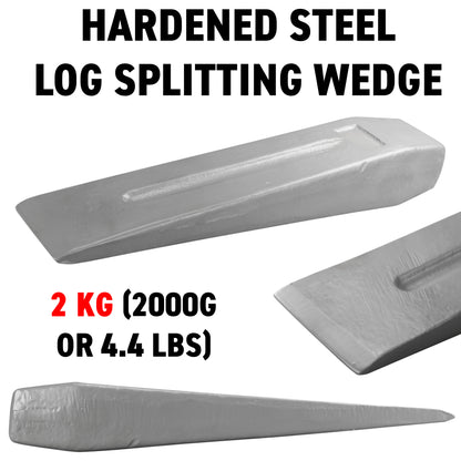 Grey 2KG Wood Log Splitting Wedge