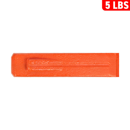 Red 5LBS Wood Log Splitting Spike Wedge