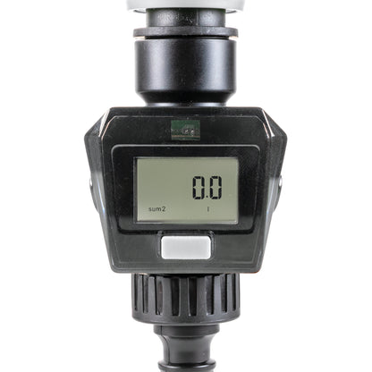Water Flow Meter, Grey & Black