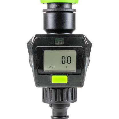 Water Flow Meter, Green & Black