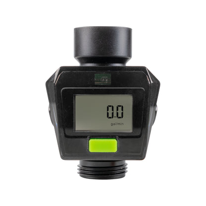 Water Flow Meter, Green & Black