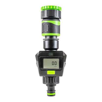 Water Flow Meter, Green & Black