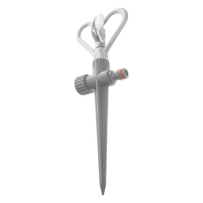 Rotary Butterfly Lawn Sprinkler on Spike, White line