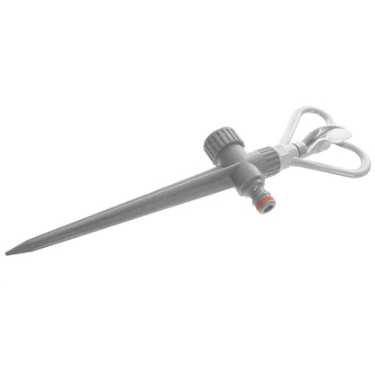 Rotary Butterfly Lawn Sprinkler on Spike, White line