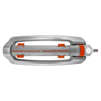 Heavy-Duty Metal Oscillating Sprinkler, White line