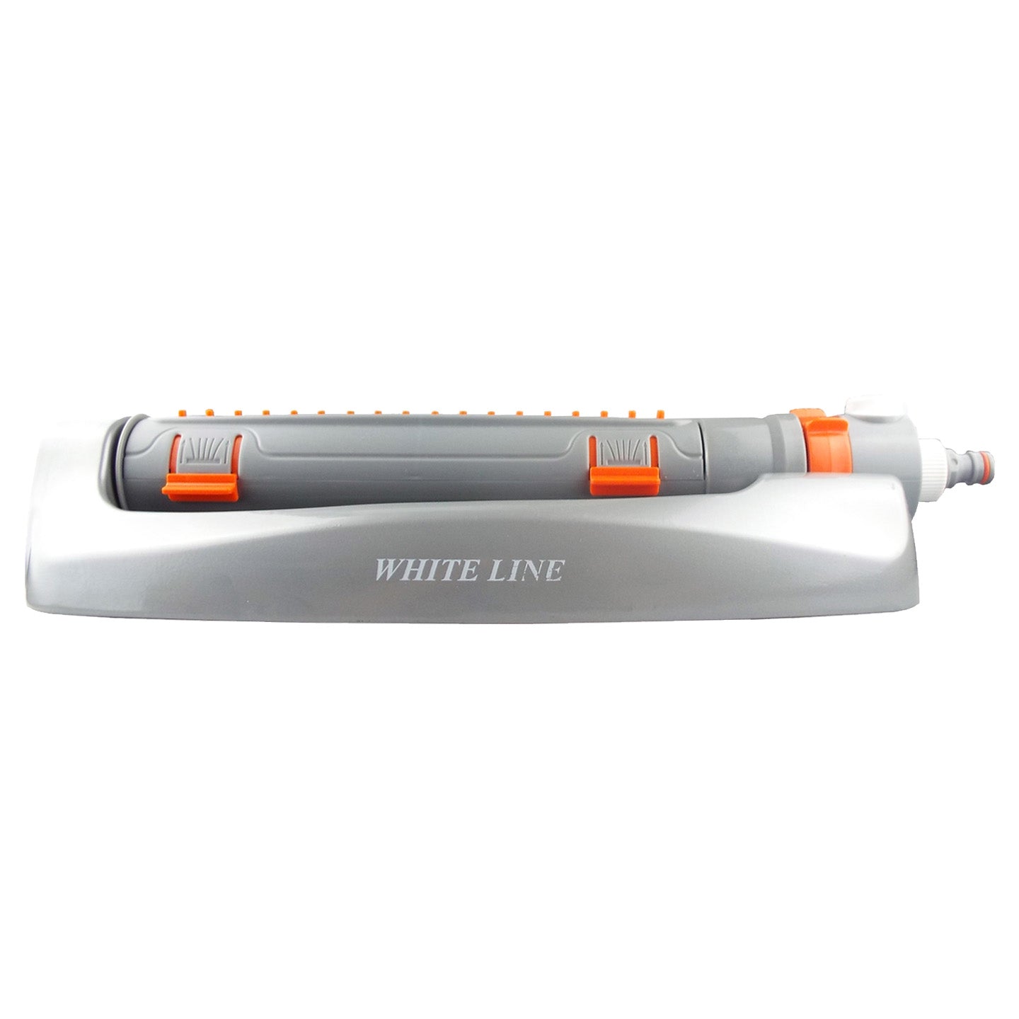 Heavy-Duty Metal Oscillating Sprinkler, White line