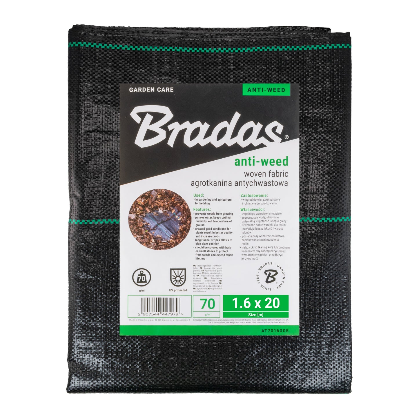 70gsm Woven Weed Membrane 1.6m x 20m