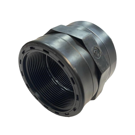 Polypropylene Straight Inline Socket Connector, 2"