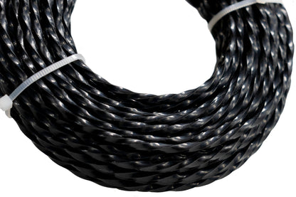 15m Twisted Black Trimmer Line, 3mm